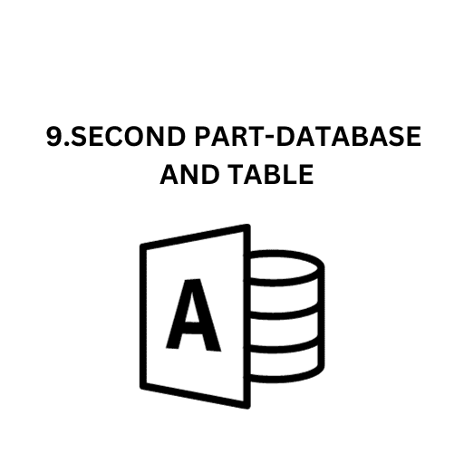 9.SECOND PART-DATABASE AND TABLE (07)